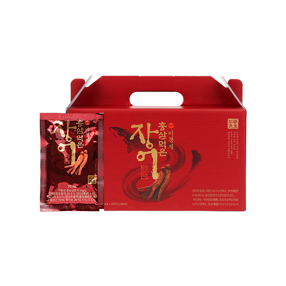 홍동비책 이경제 홍삼 장어 즙 진액 엑기스 민물 국내산 이경재 70ml 30포, 1개 - 메인 이미지