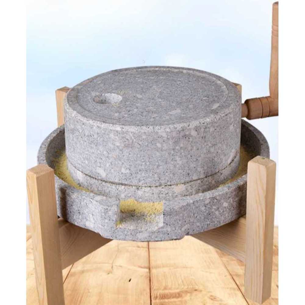 옛날 맷돌 전통 손맷돌 곡물 갈기 인테리어 장식품 35cm - 상세 이미지 2
