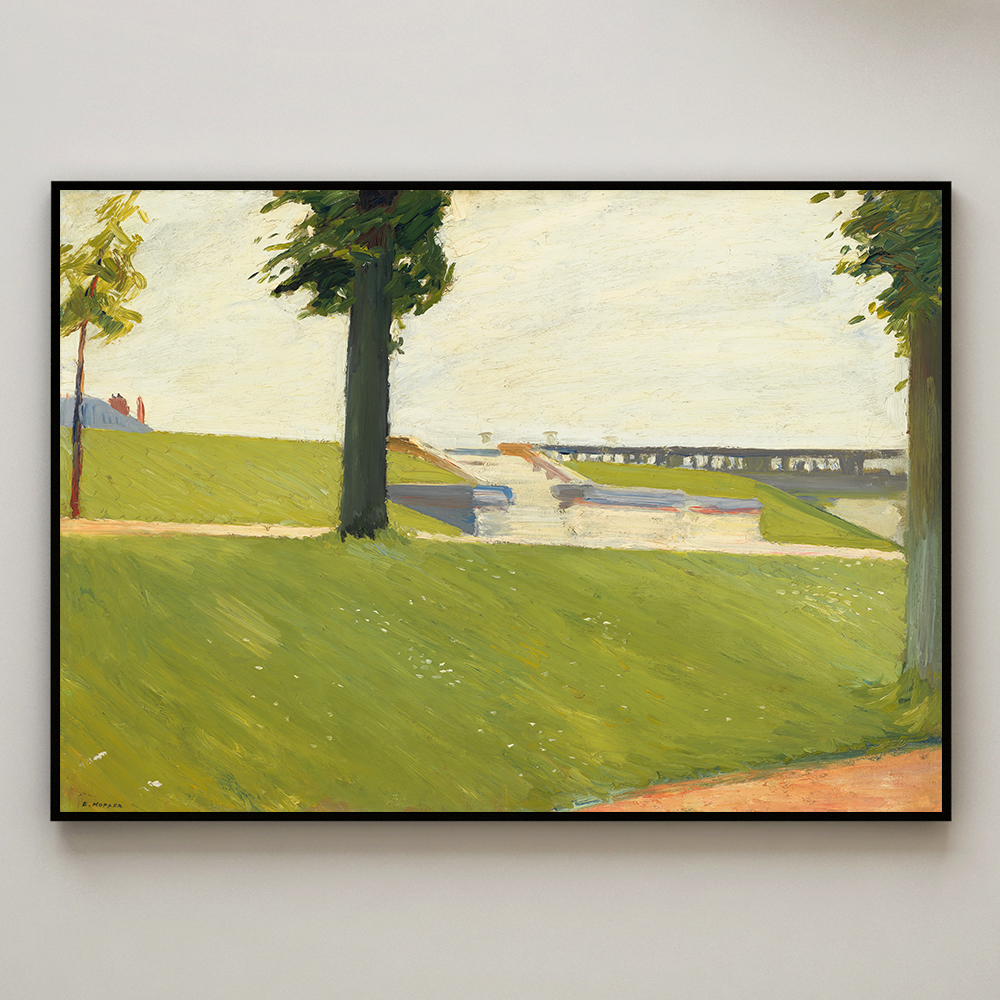 에드워드 호퍼 인테리어 그림 액자 포스터 명화 Le Parc de Saint-Cloud 1907 - 상세 이미지 4