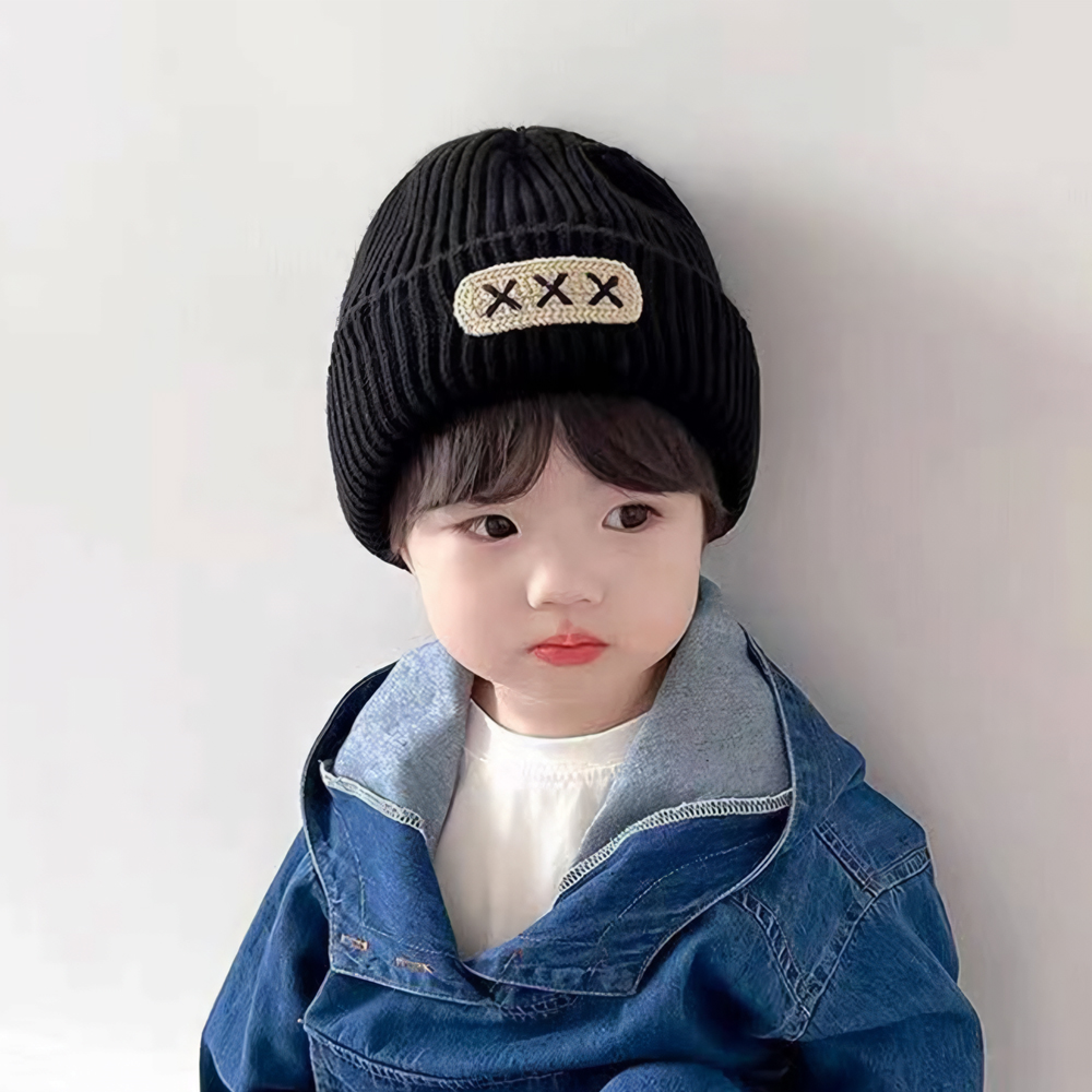 키즈트리 유아 아동 어린이 키즈 여아 남아 초등 겨울 골지 니트 비니 모자 DM-178 - 상세 이미지 5