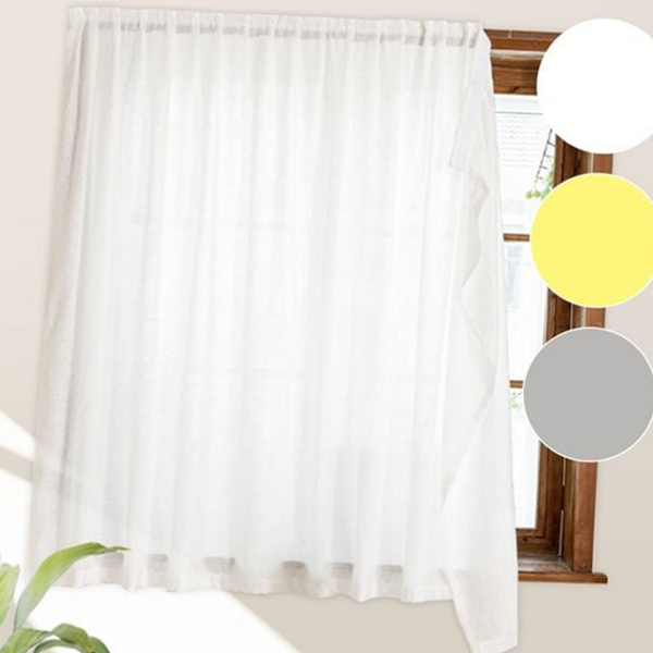 인테리어 쉬폰 커튼 나비 커튼 화이트 거실 셀프 신혼