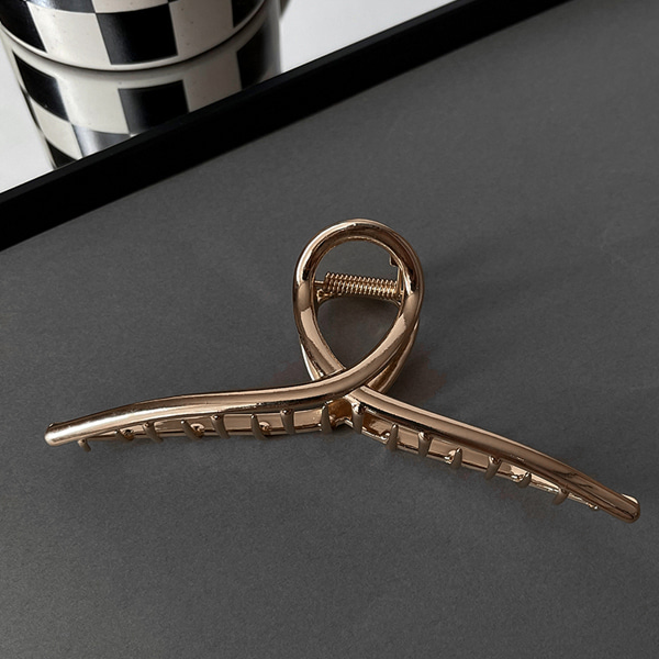 메탈 헤어 집게핀 꼬임 유광  N900 - 상세 이미지 4