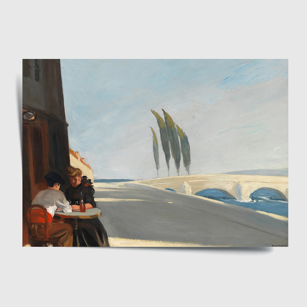 에드워드 호퍼 인테리어 그림 액자 포스터 명화 Le Bistro or The Wine Shop 1909 - 상세 이미지 2