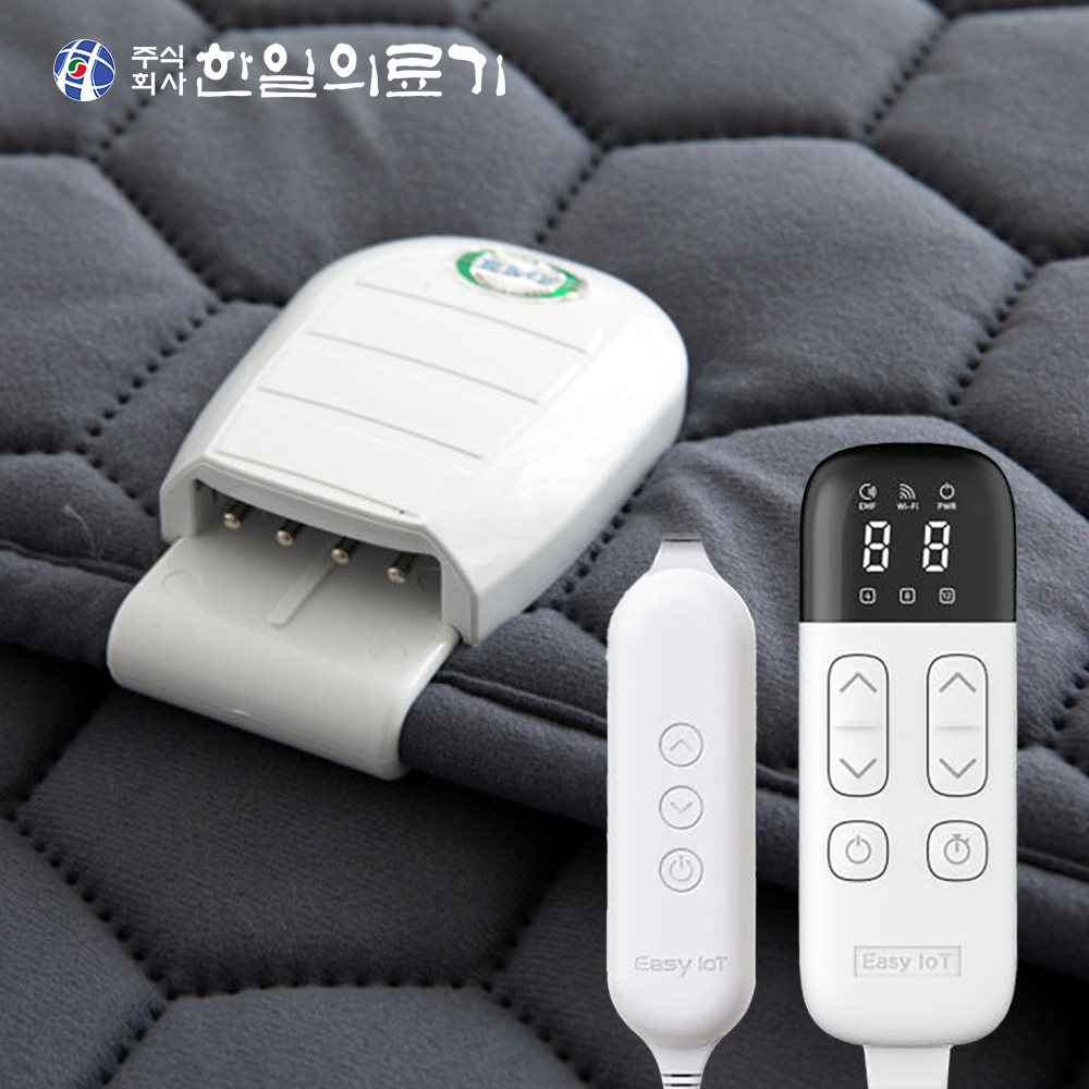 한일의료기 ioT 탄소매트 전기요 워셔블 전기 온열매트 침대용 전기장판 1인용 싱글
