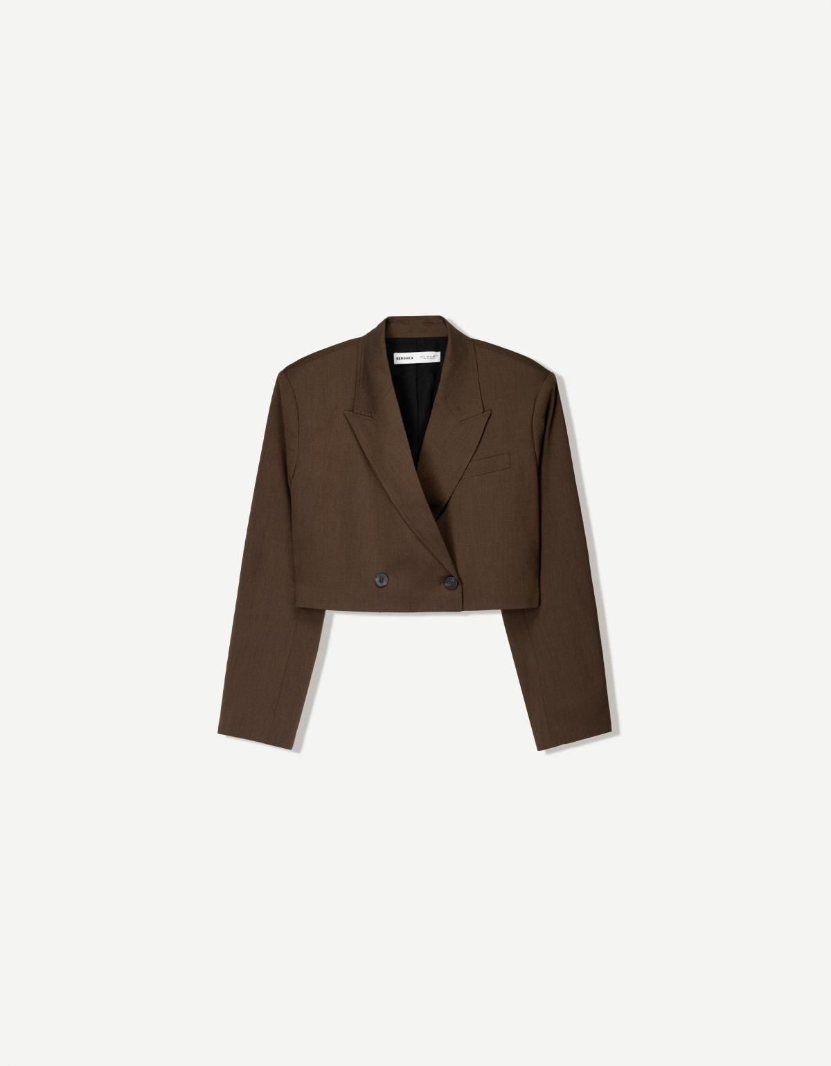 버쉬카 더블브레스티드 박시핏 블레이저 1485/752 BROWN - 상품 이미지