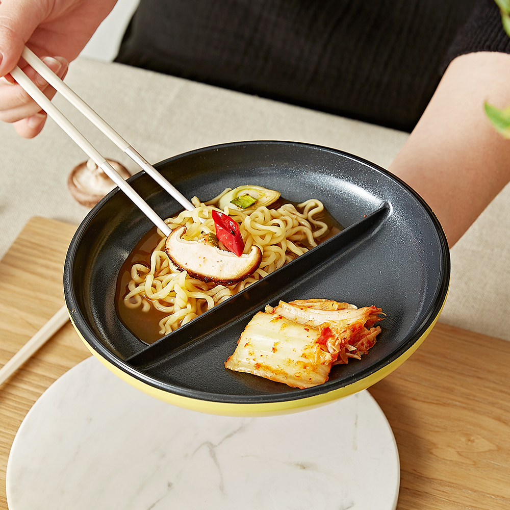 네오플램 인덕션 냄비겸용 찜기 편수냄비 18cm, 옐로우 - 상세 이미지 2