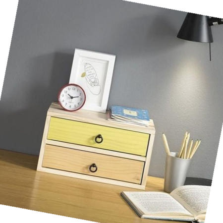 소품수납장 나무친구 미니서랍장(2단) 사무실 책상 소품정리 수납