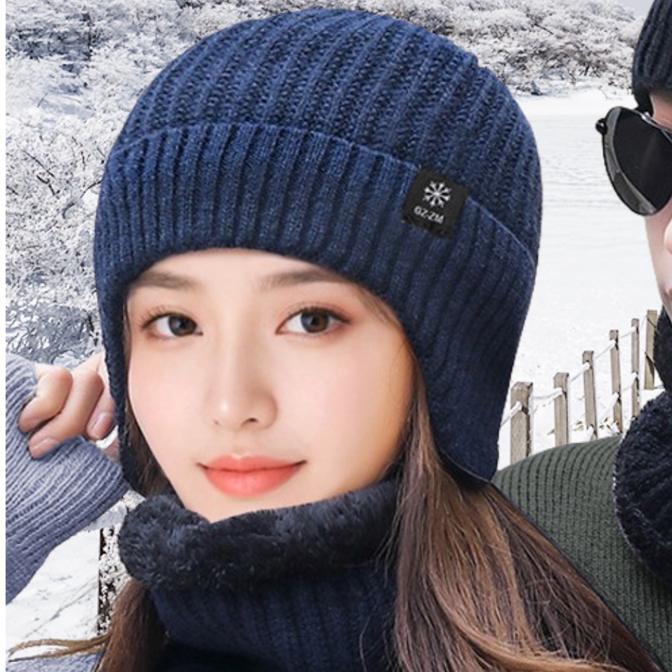 방한 골프용 모자 여성 겨울 골프 비니 겨울용 골프 모자 - 메인 이미지