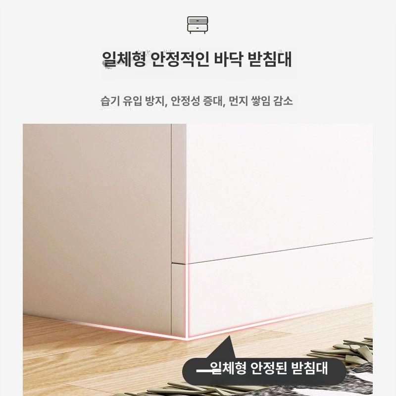 침대밑 수납장 3단서랍 옷정리함 원룸 수납가구 슬라이딩형 - 상세 이미지 4