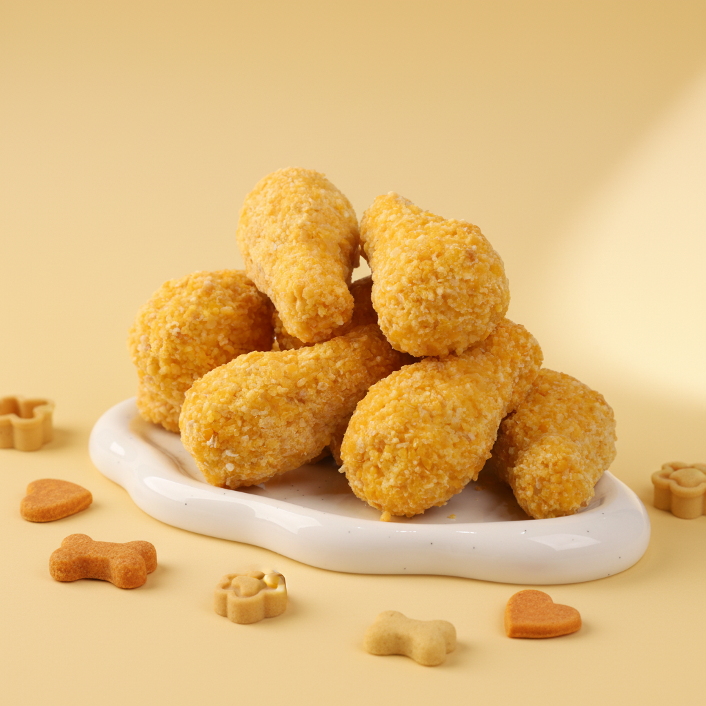 (대용량)강아지 치킨(10pcs 중량400g) 독특 강아지 수제간식 멍치킨