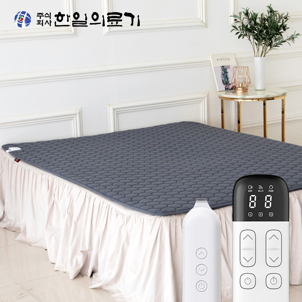 한일의료기 ioT 탄소매트 전기요 워셔블 전기 온열매트 침대용 전기장판 1인용 싱글