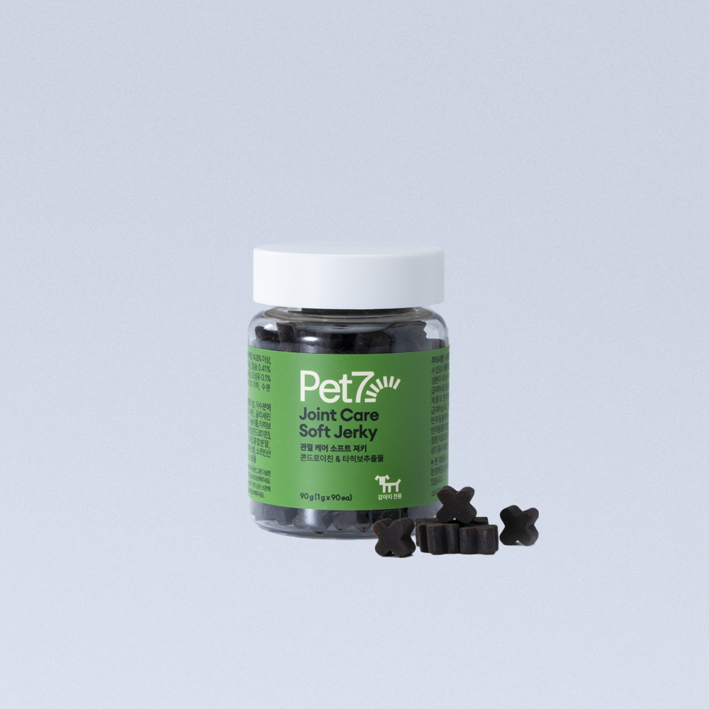 펫세븐 강아지 관절 영양제 노견 노령견 연골 슬개골 관절염 소프트 져키
