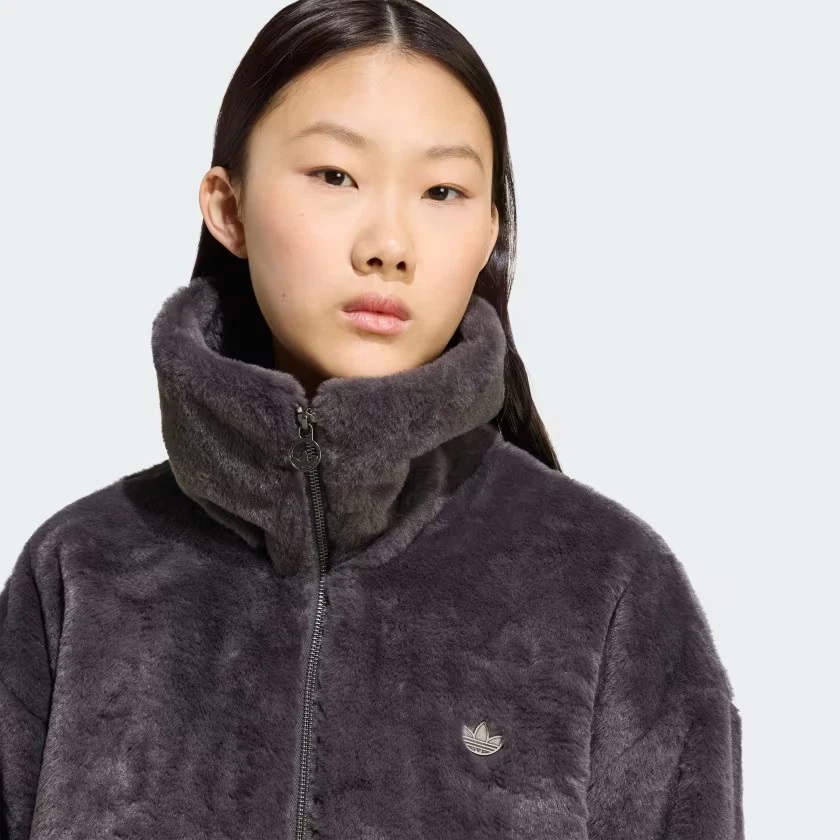 아디다스 퍼 재킷 Utility Black, L 이미지 6
