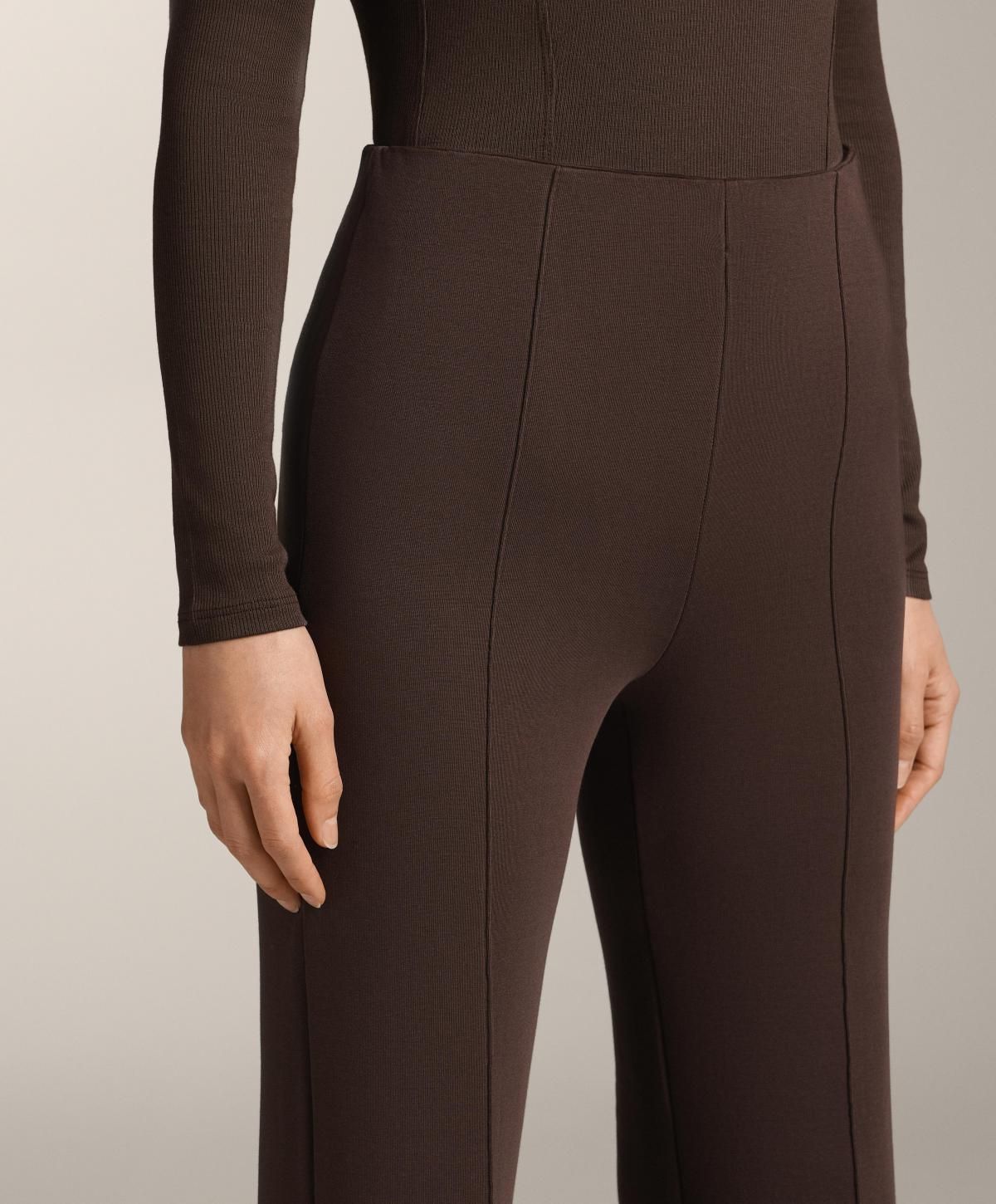 오이쇼 모던 부츠컷 코튼 플레어 팬츠 1143/308 DARKREDDISH-BROWN - 상세 이미지 4