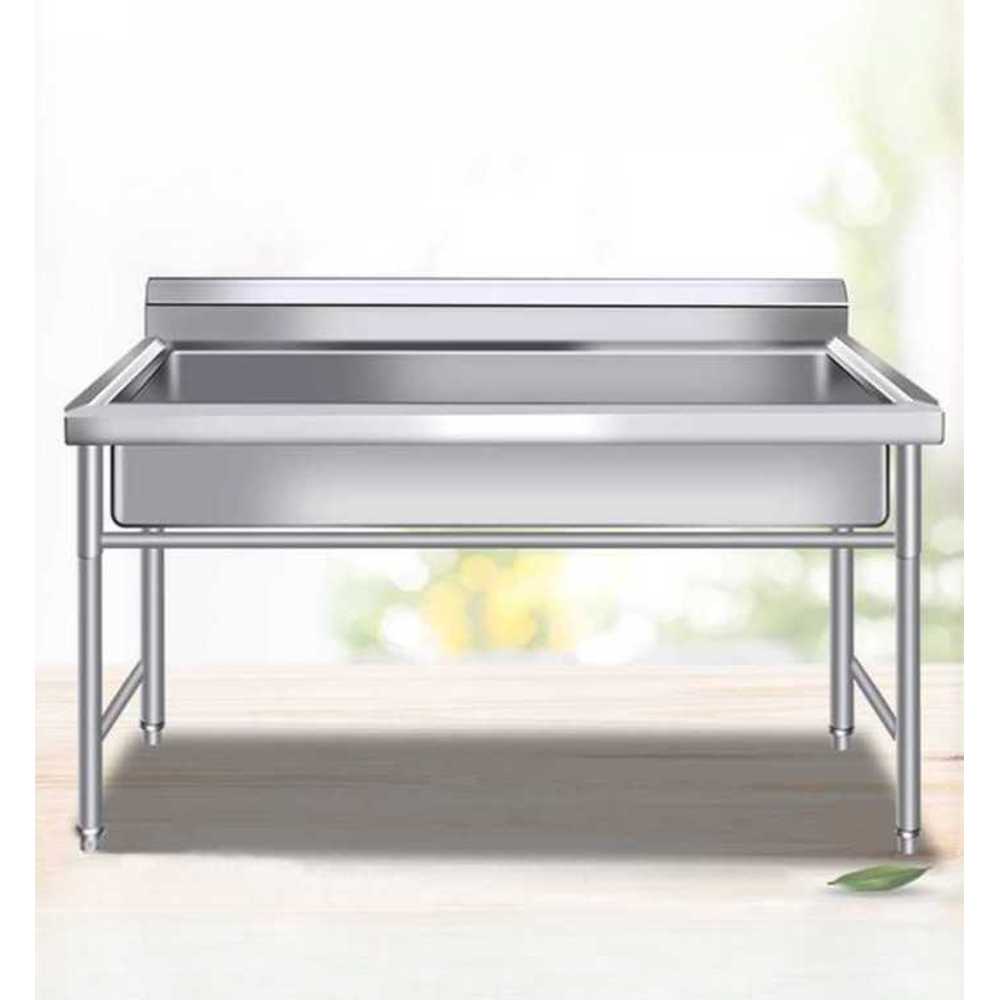 업소 주방 개수대 스테인리스 식당용 세척 싱크대 1200x600x800mm - 상세 이미지 2