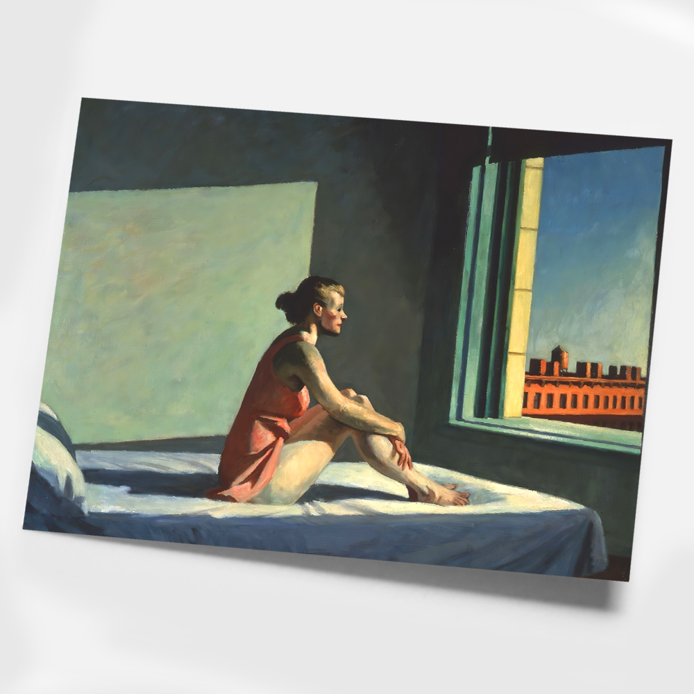 에드워드 호퍼 인테리어 그림 액자 포스터 명화 Morning Sun 1952 - 상세 이미지 3