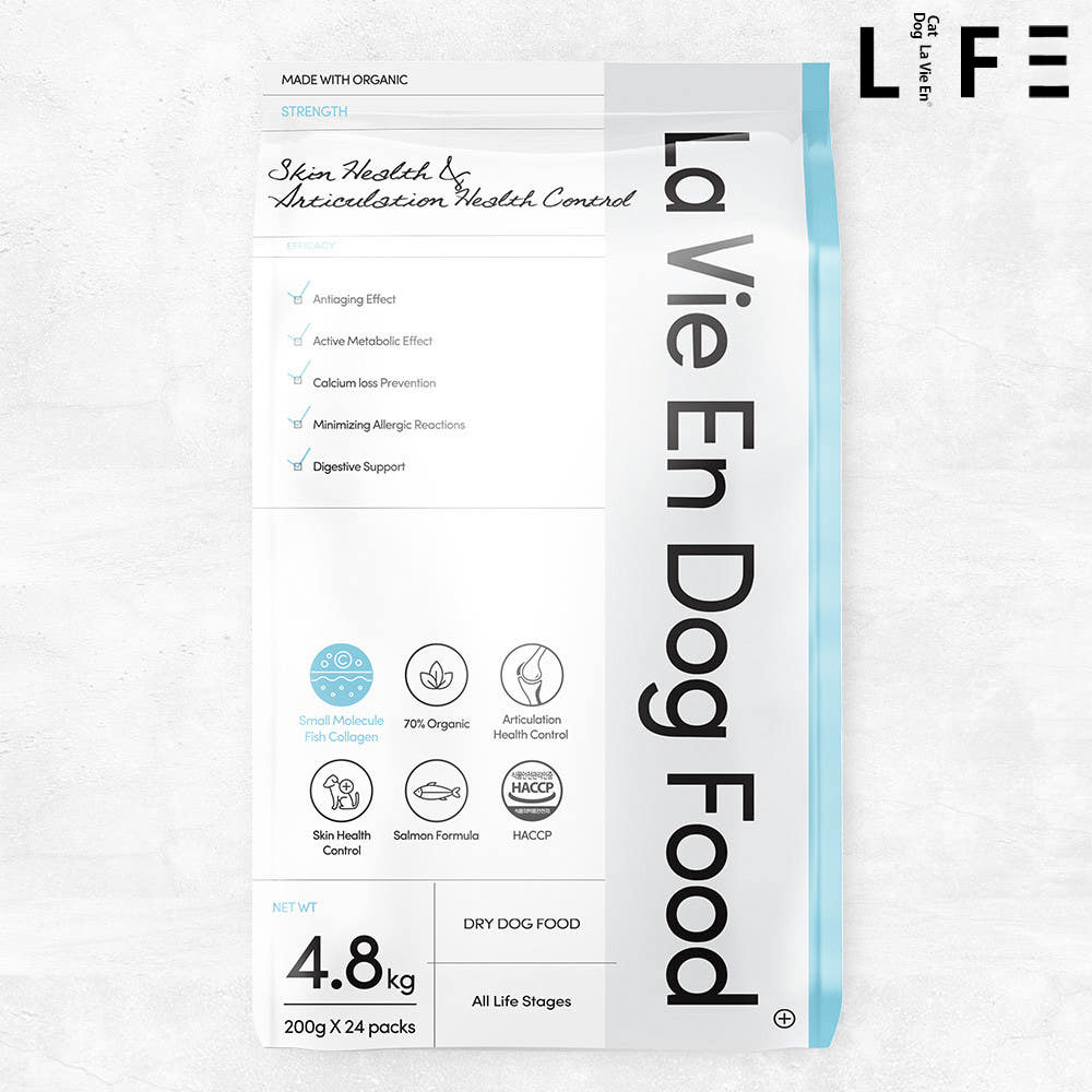 라비앙독 강아지 사료 가수분해 피부 눈물 알러지 개 애견 연어, 4.8kg, 1개 제품 이미지