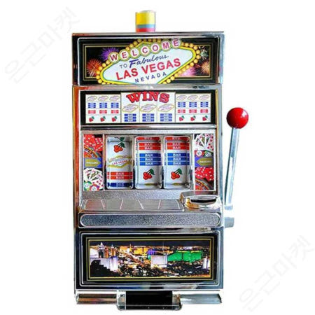 [해외]슬롯머신 게임기 미니 빠칭코 카지노 선물 집들이 A  - 19.5x39cm