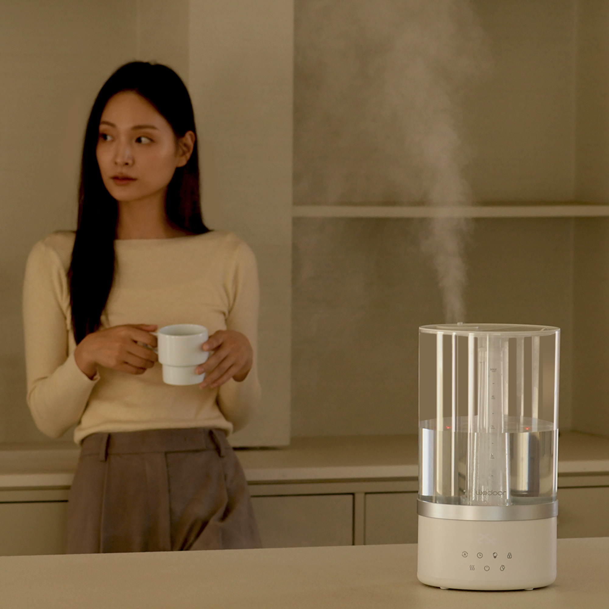 위도어 복합식 가습기 신생아 아기 가열 자동습도조절 아이노크 PRO