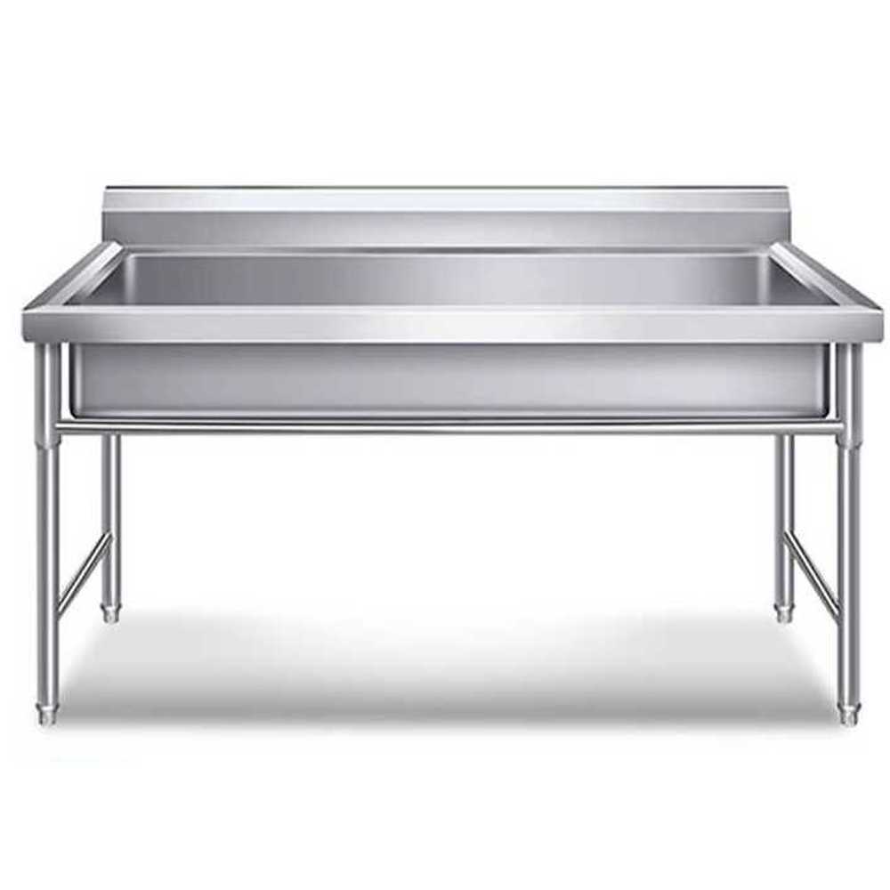 조리용 개수대 식당 업소 스테인리스 세척 작업대 2000x500x800mm - 상세 이미지 2