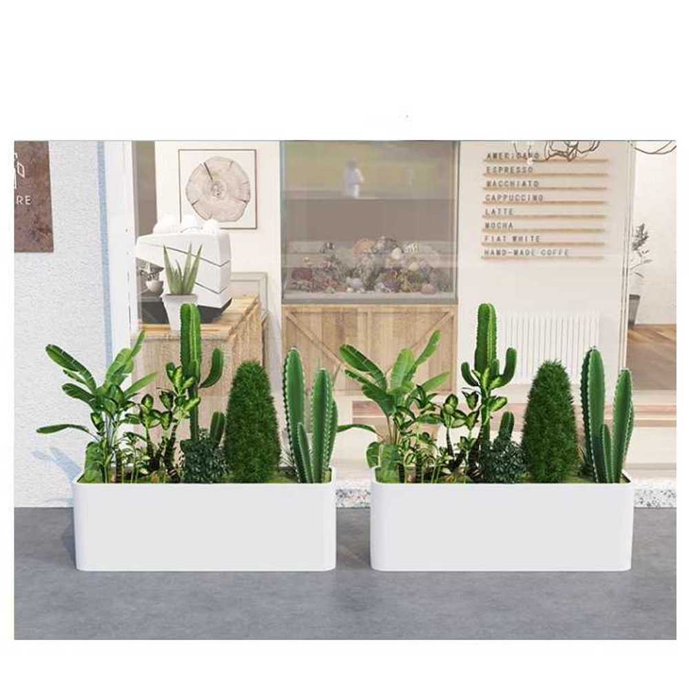 플랜테리어 화분 파티션 공간분리 식물 인테리어 장식 그레이 100x30x30cm - 상세 이미지 5