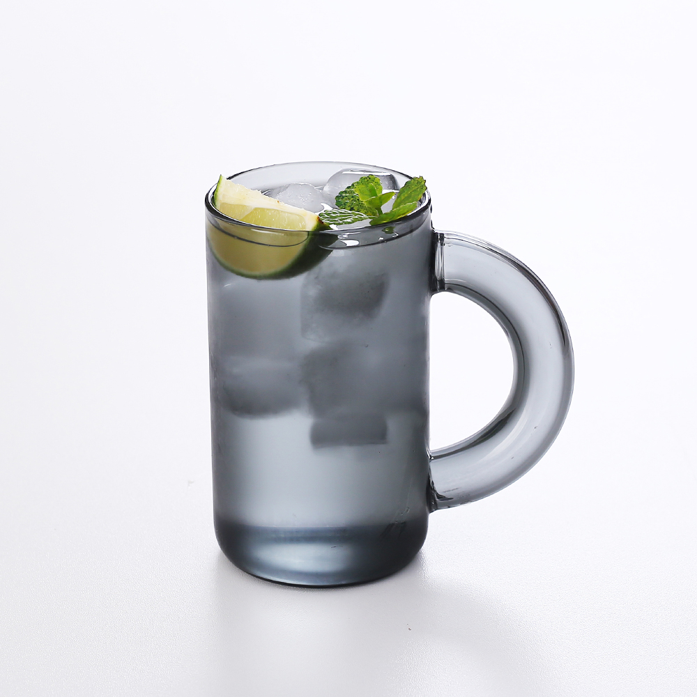에지리 무아 내열유리 머그컵 380ml, 1개, 그레이 - 상세 이미지 2