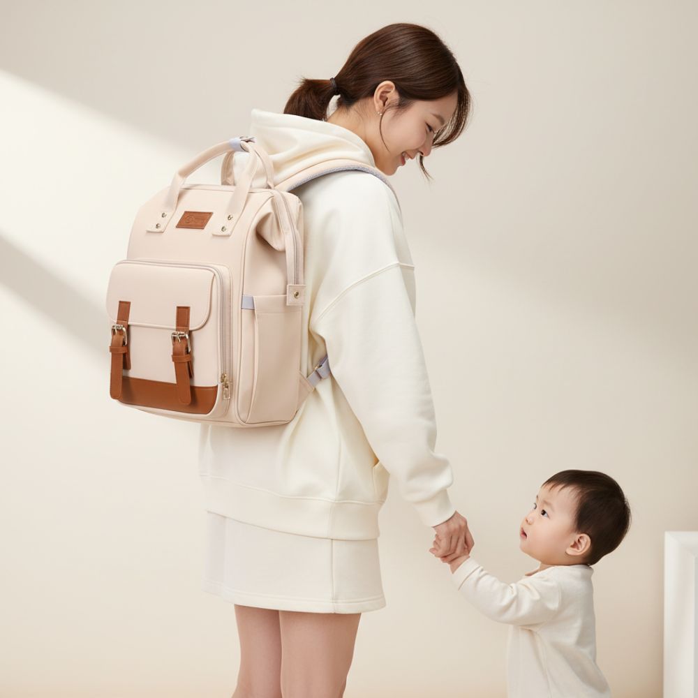 레브리 기저귀가방 백팩 보냉보온 유모차 등 오픈형 아기짐가방 물티슈포켓 가벼운기저귀가방