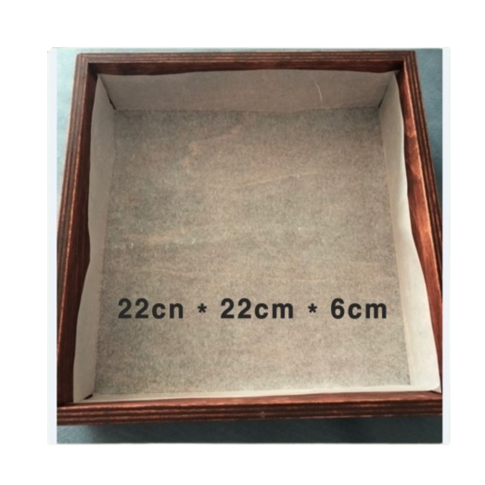 찬합용 상자형 종이호일 주문제작 종이호일 대용량 오븐용 내유지 베이킹 페이퍼 22cm X 22cm x 6cm - 상세 이미지 5