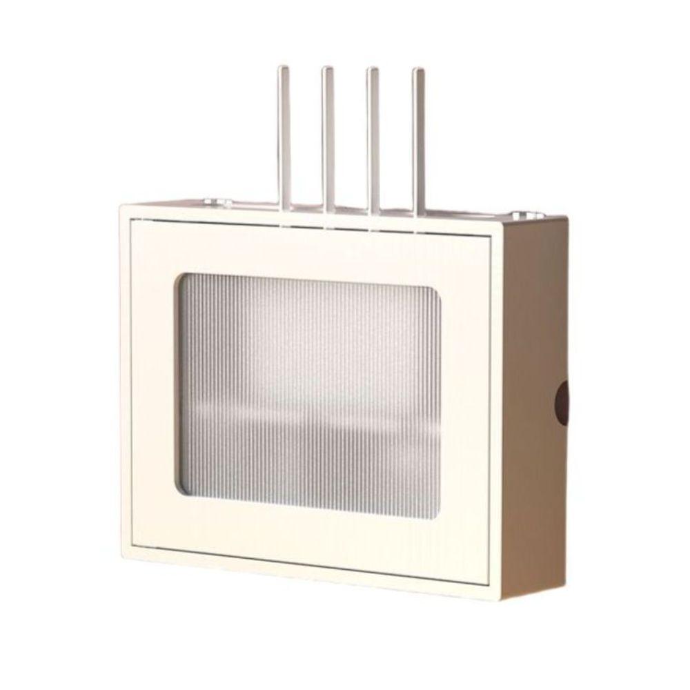 와이파이 공유기 숨기기 멀티탭 두꺼비집 가리개 벽선반 덮개 셋톱박스 40x30x8.5cm 원목색 - 상품 이미지