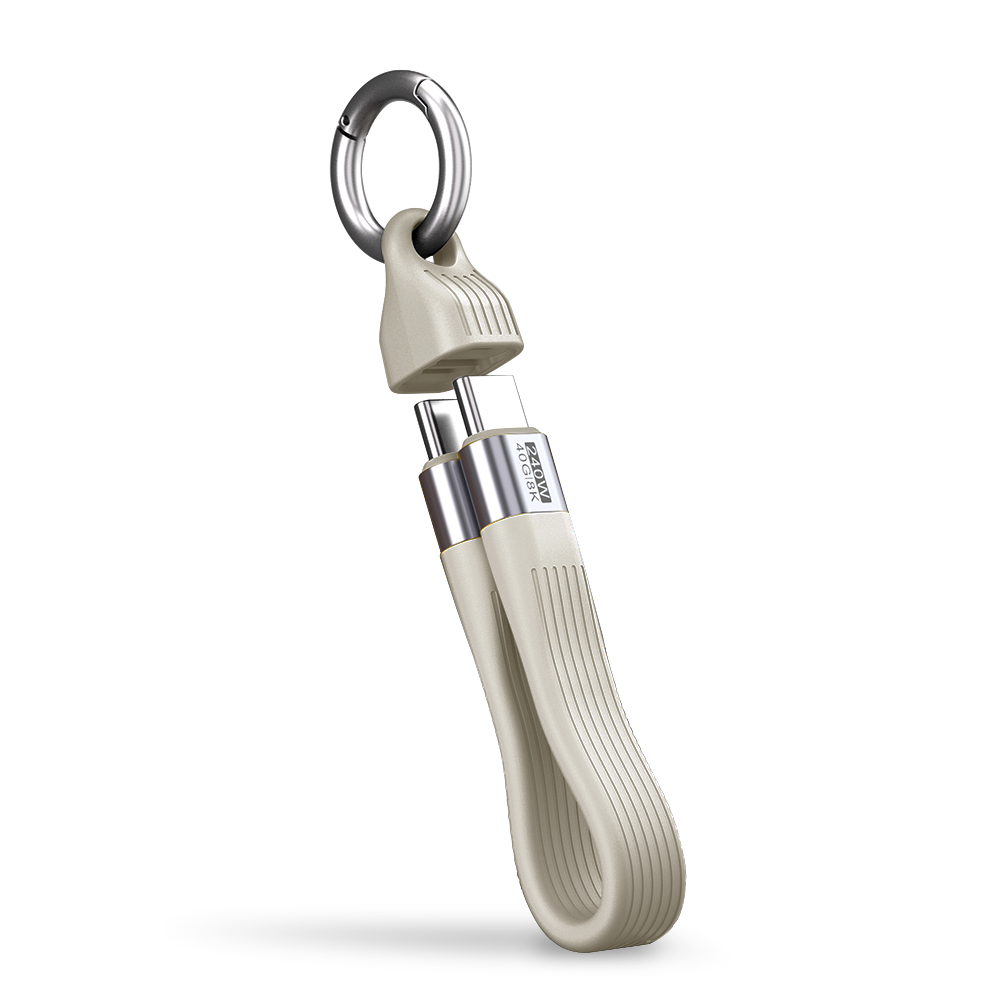 베이직기어 USB4 썬더볼트 호환 40Gbps PD 240W C타입 키링 고속 충전케이블 이미지 3