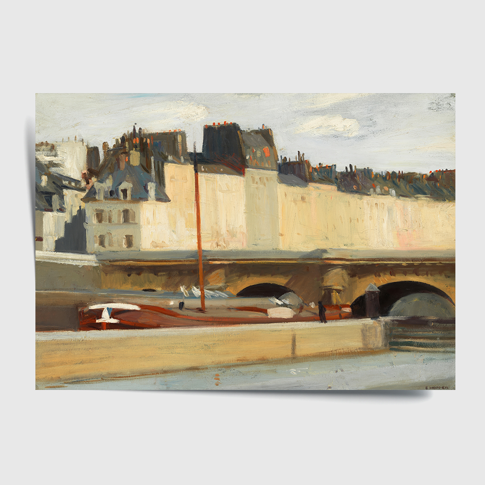 에드워드 호퍼 인테리어 그림 액자 포스터 명화 Ecluse de la Monnaie 1909 - 상세 이미지 2