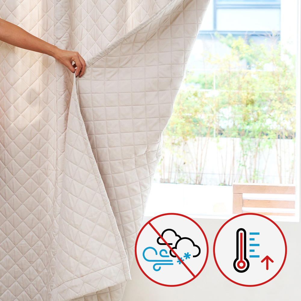 따숨 패딩 방한 커튼 아일렛형 4size