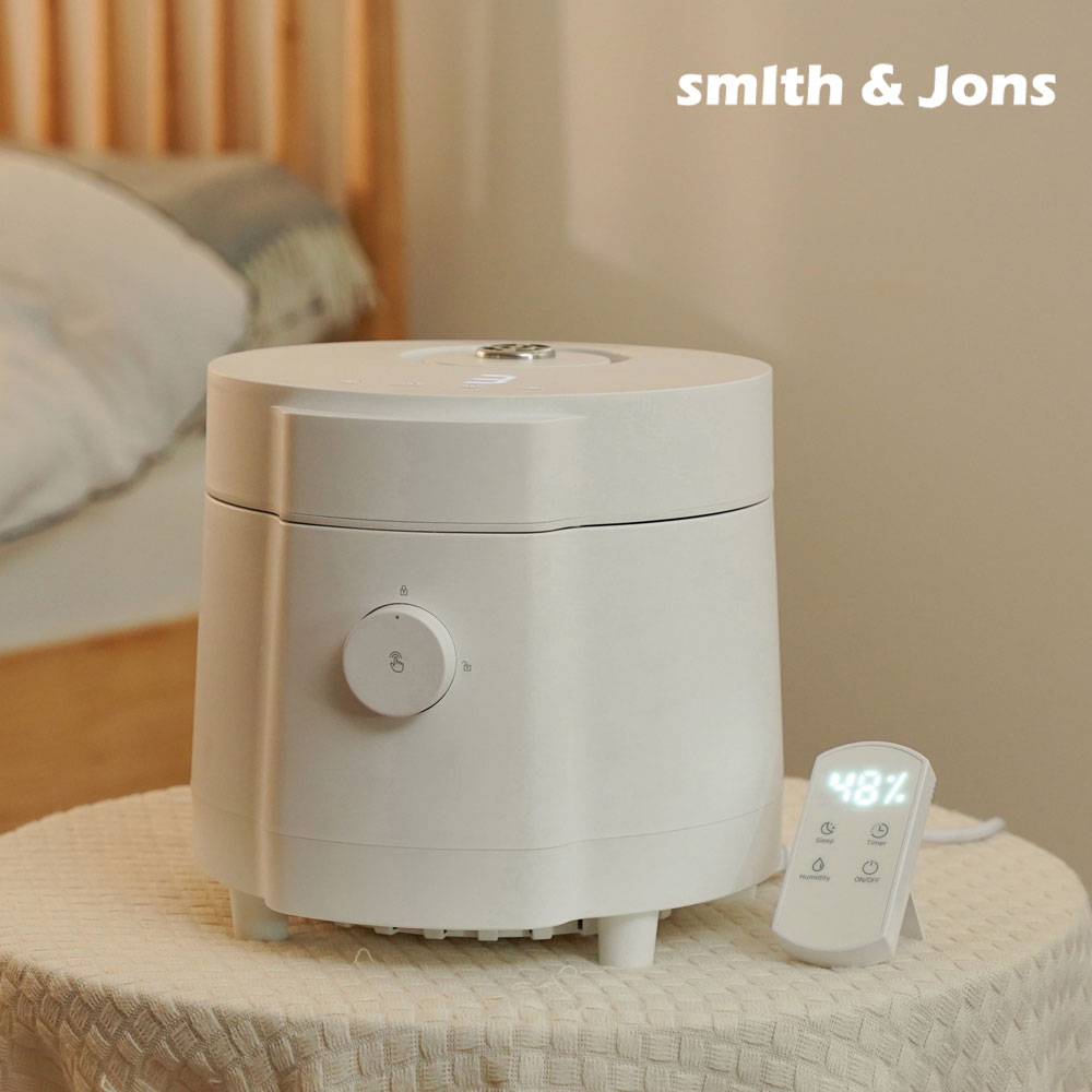 스미스앤존스 5L 대용량 올스텐 가열식 가습기 신생아 아기 이중 장금 안전한 세척간편