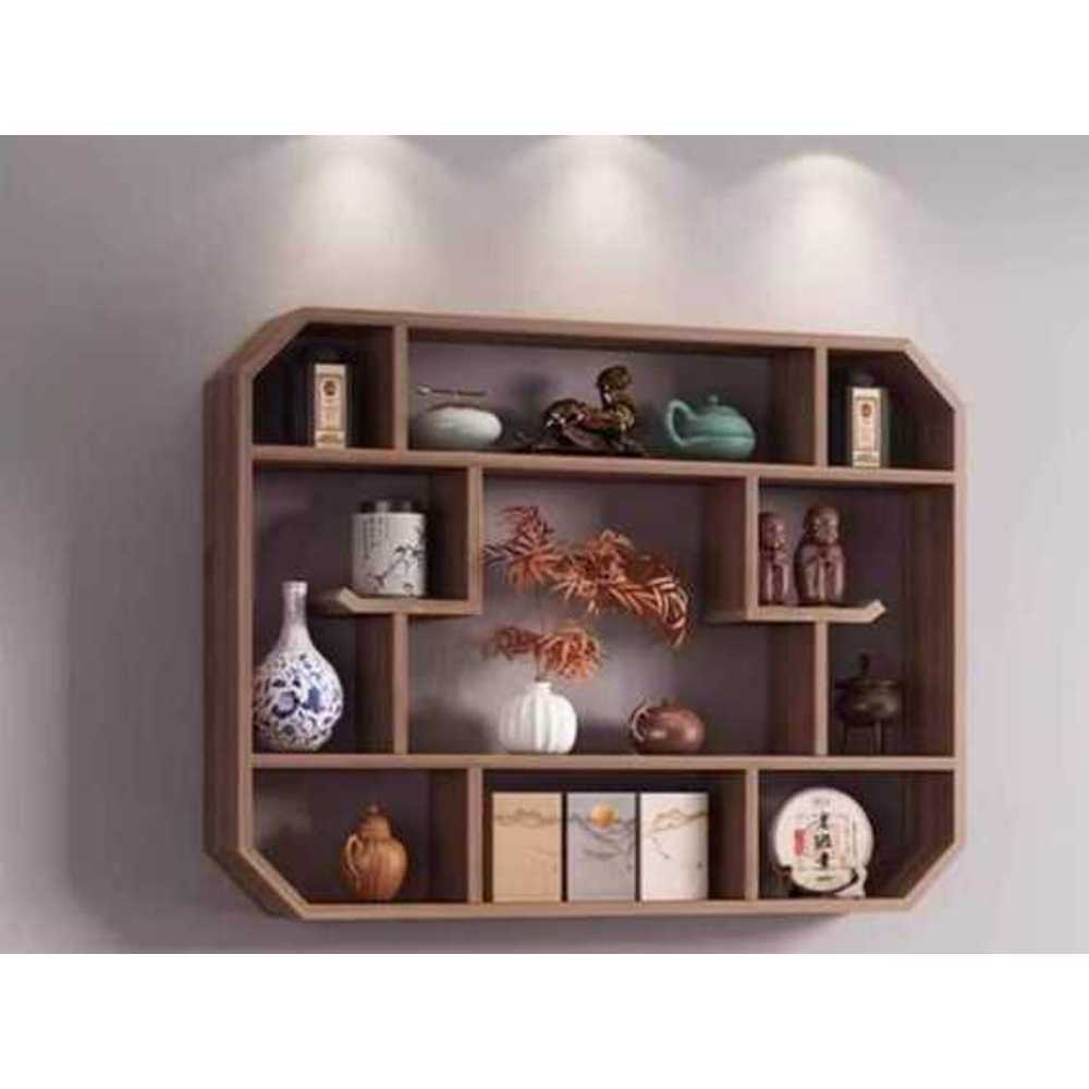 머그컵 장식장 벽부착형 컵 보관 진열 인테리어 선반 A형 100x75cm - 상세 이미지 4