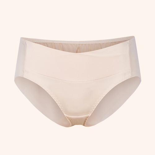 임산부속옷 임산부 햄라인 몰입 팬티 편안한 V랩밴딩 - 상세 이미지 5