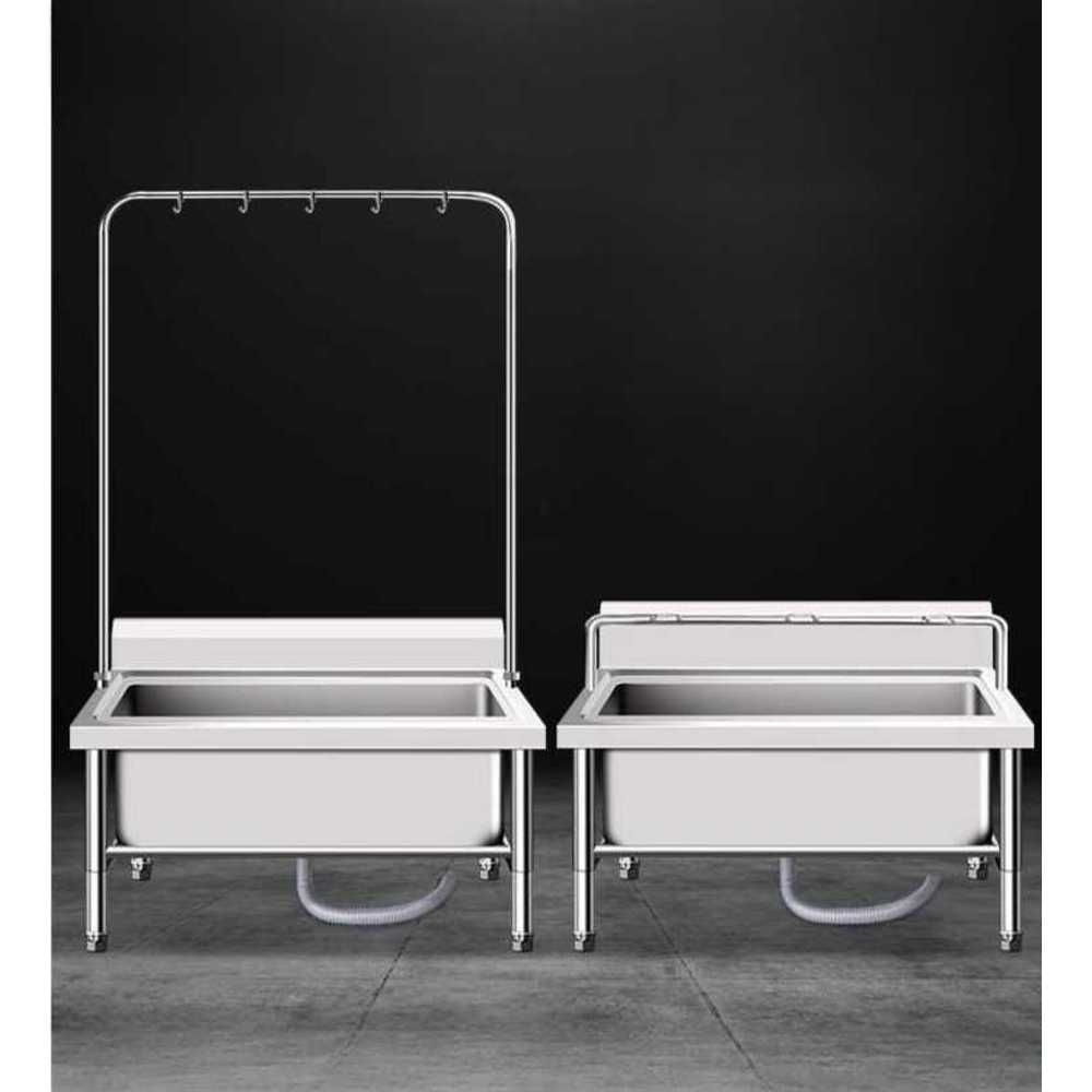 업소용 대걸레 세척대 물탈수 기능 청소용 세정 통 A형 60x60x55cm(깊이 23cm) - 상품 이미지