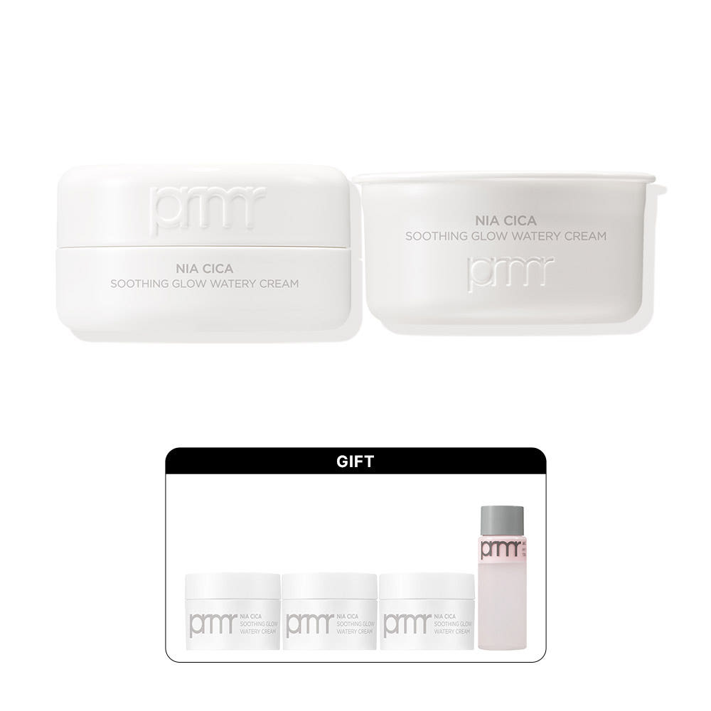 [본품&리필] 프리메라 나이아시카 수딩글로우 워터리크림 30ml + 리필 30ml (+추가증정) - 상품 이미지