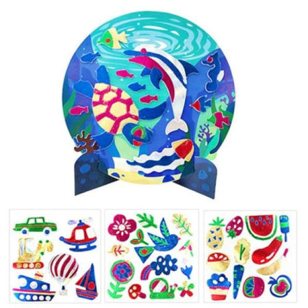 과제 DIY 포일아트 스티커 액자 만들기