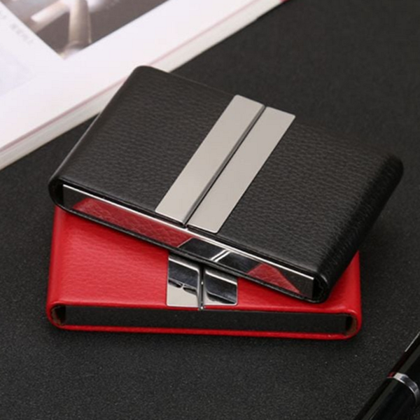 깔끔한 가죽 명함 지갑 슬림 남성 명함 지갑 데일리