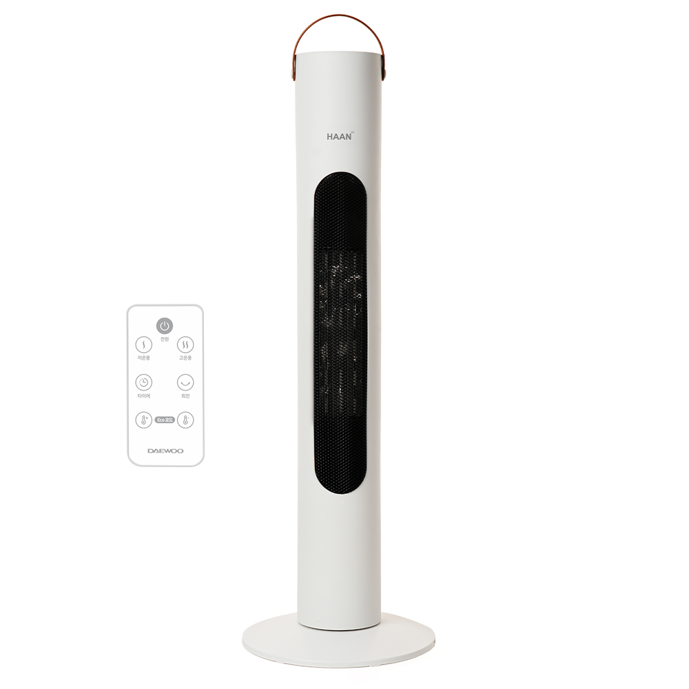 한경희 저소음 그래핀 PTC 타워형 리모컨 온풍기 HA-22000FA - 상품 이미지