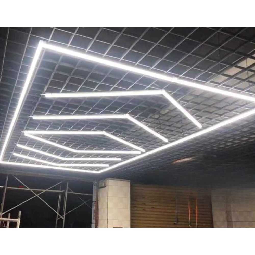 세차장 전용 조명 고광도 방수 LED 라인형 작업등 원형 조명 2.43x4.84m(320w) - 상세 이미지 2