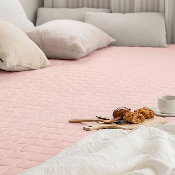 사계절 침대 패드 누빔 매트리스 패드 패밀리 간절기 더블
