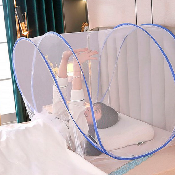 휴대용 1인용 모기장 상반신 원터치 모기장 침대 간편 - 상품 이미지