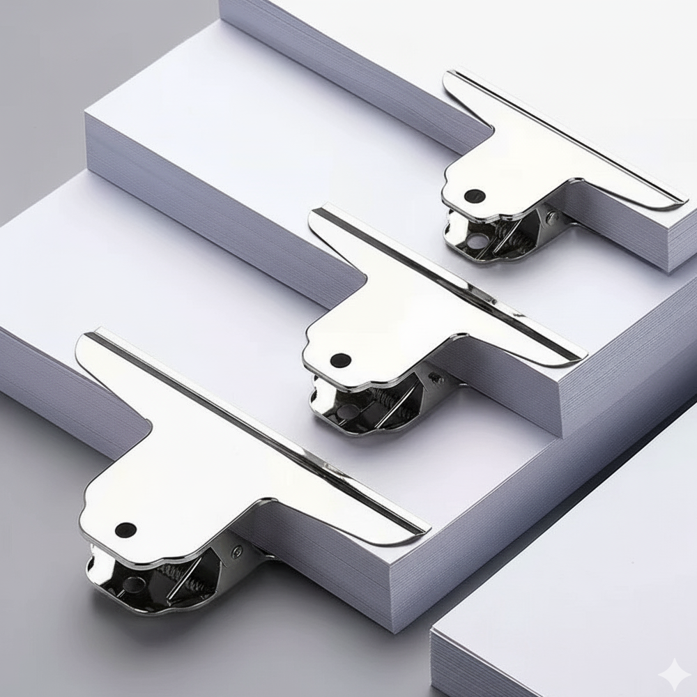 스테인리스 대형 클립 사무용 집게 파일 서류 문서 정리 특대 100mm 1개 이미지 6