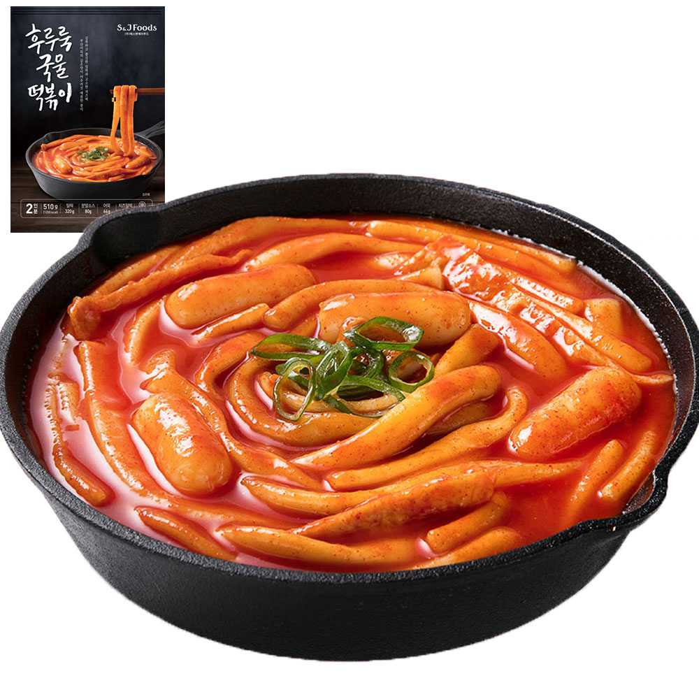 대용량 후루룩 국물떡볶이 밀키트 24팩 매콤 간편조리 길쭉한 밀떡 - 상세 이미지 2