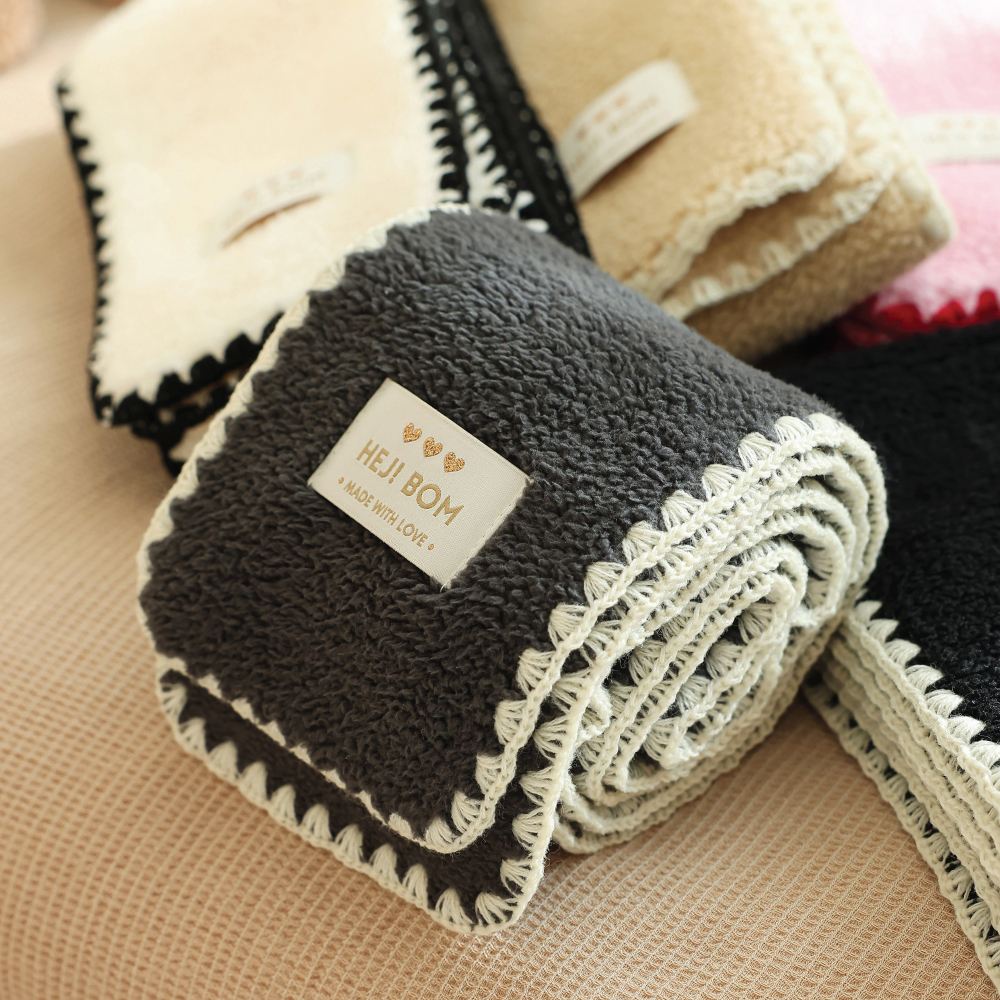 헤이봄 아기 유아동 키즈 후리스 털목도리 머플러 어린이집 유치원 선물 답례품 이름자수가능