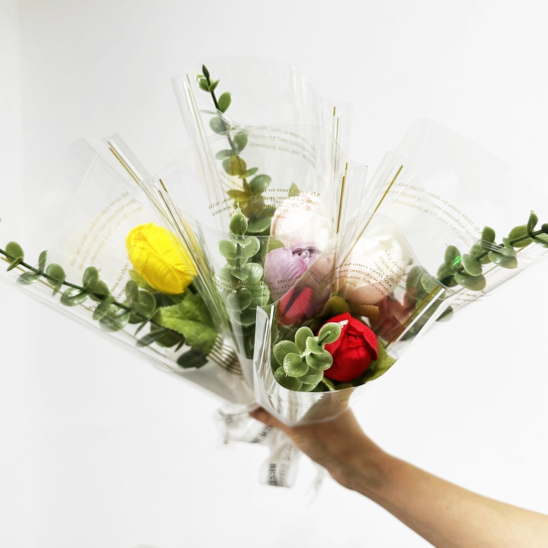 가더GADE 8AB 튤립 꽃 한송이 꽃다발 비누꽃 학예회 재롱잔치 어린이 행사 유치원 축하 - 상품 이미지