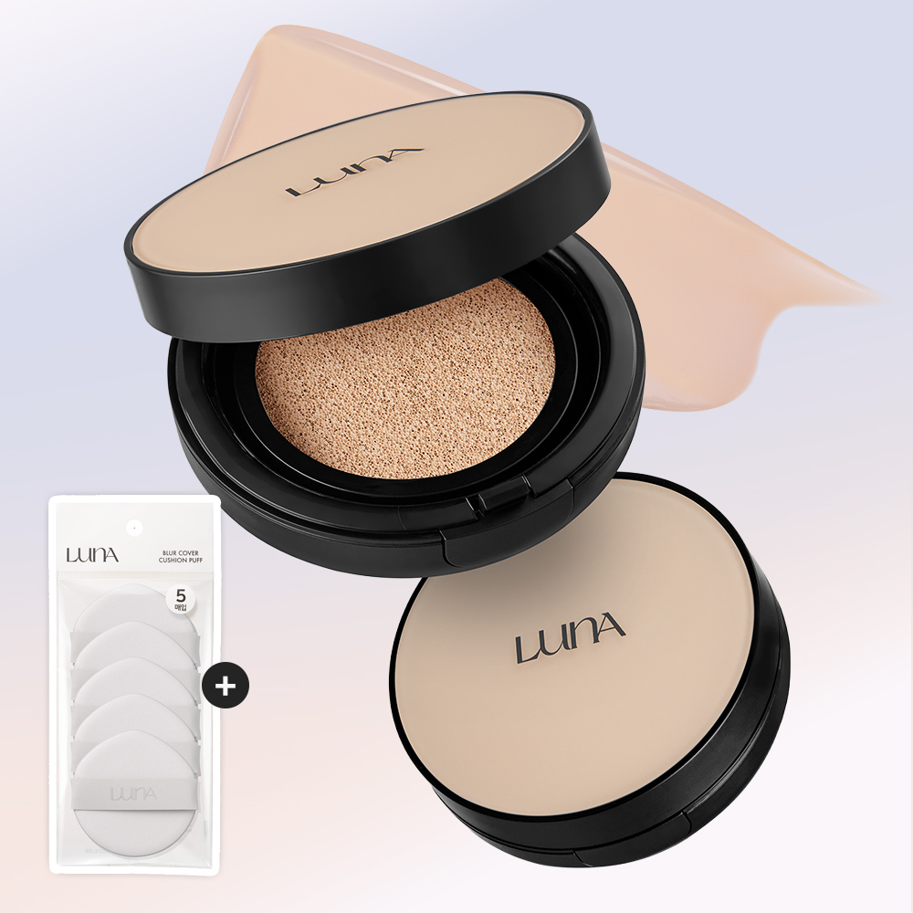 루나 롱래스팅 컨실픽싱 쿠션 본품+리필 13.5g (SPF50 PA++++) (+블러퍼프 5매) - 상품 이미지