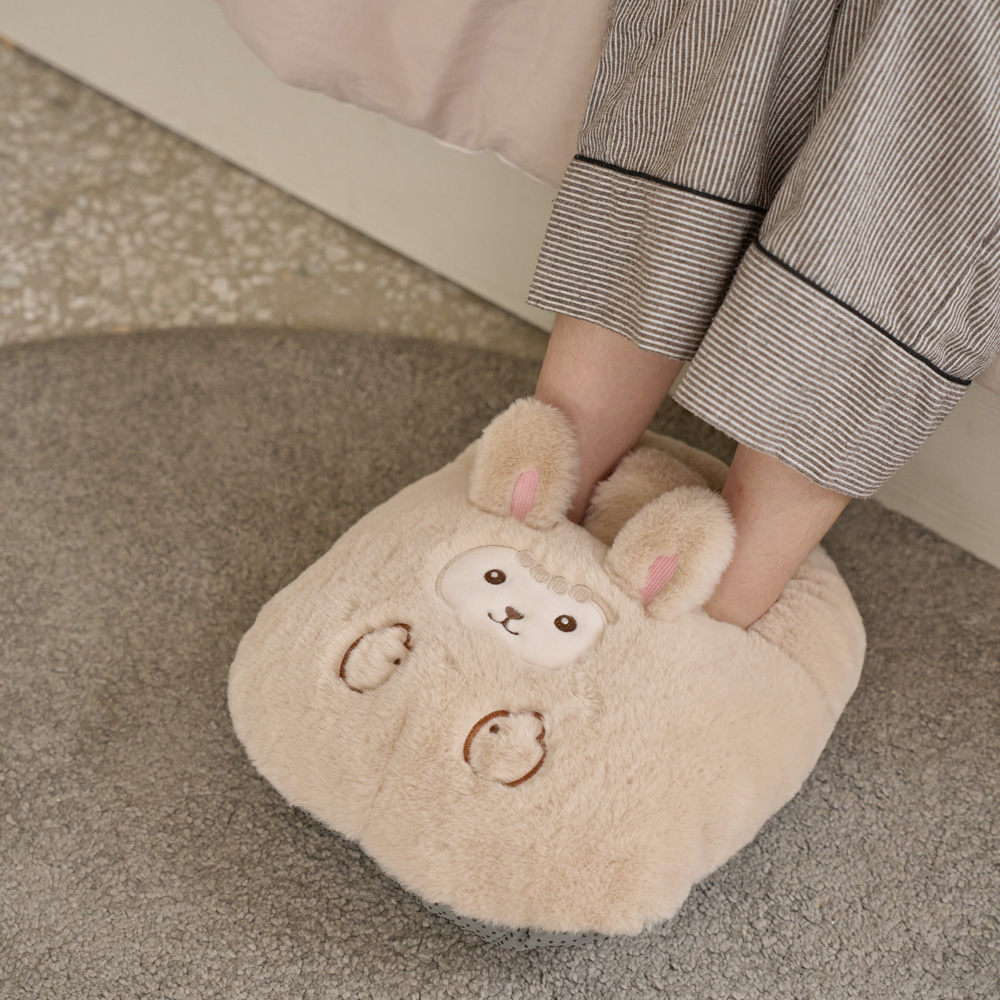 밍크 발온열기 발 찜질기 온열찜질기 전기 찜질팩 충전식 온수 수족냉증