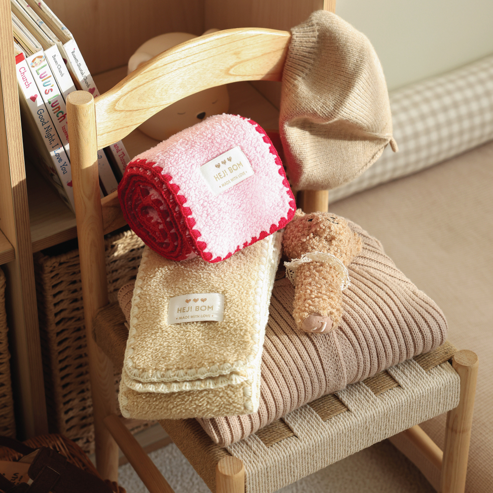 헤이봄 아기 유아동 키즈 후리스 털목도리 머플러 어린이집 유치원 선물 답례품 이름자수가능